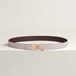 Mini Constance belt buckle & Reversible leather strap 24 mm - Image 2